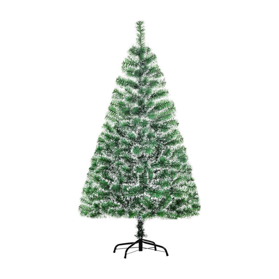 HOMCOM 5FT Indoor Christmas Tree Artificial Decoration Xmas Gift with Metal Stand Branch Tips