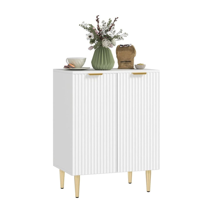 HOMCOM Adjustable Shelf Sideboard - White