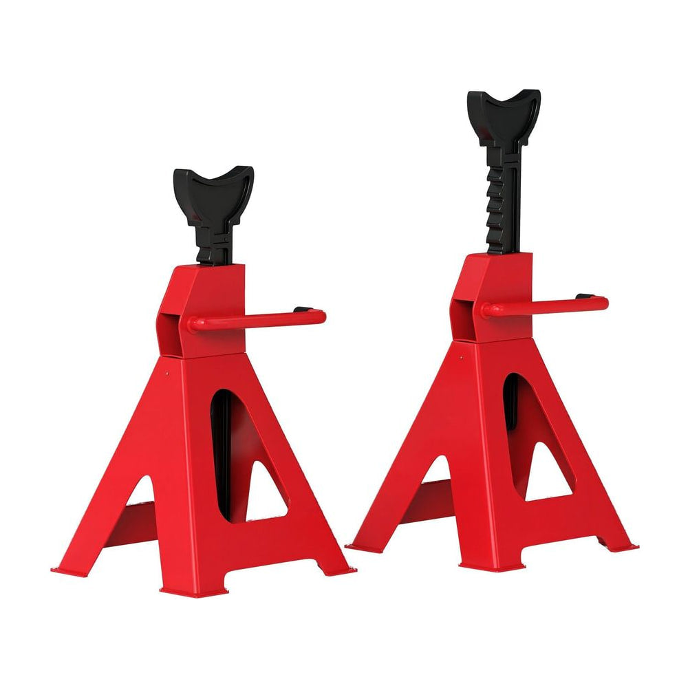 HOMCOM Axle Stands 2 Ton Car Jack Stands Pack of 2, 28-42.5 cm Height Adjustable Support Jack Stand, Heavy Duty Car Lift Tool