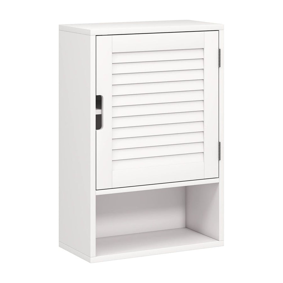 HOMCOM Bathroom Cabinet, Wall Mounted Storage Cabinet with Adjustable Shelves, 40 x 20 x 60 cm, White