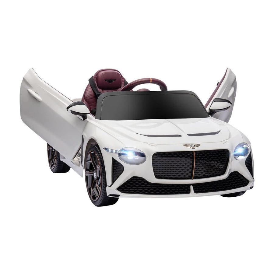 HOMCOM Bentley Bacalar Licensed 12V Kids Electric Car in White