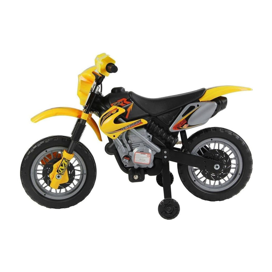 HOMCOM Electric Motorcycle for Kids Ride on Toys in yellow, a fun ride-on toy for children