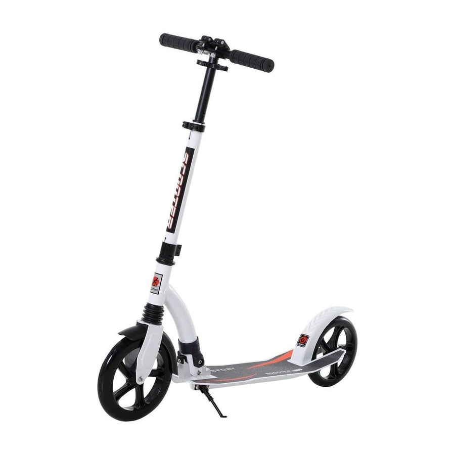 HOMCOM Foldable Kick Scooter in White