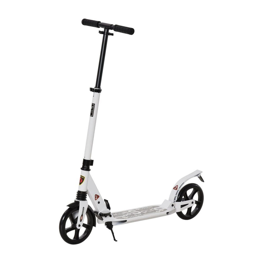 HOMCOM Folding Kick Scooter in White
