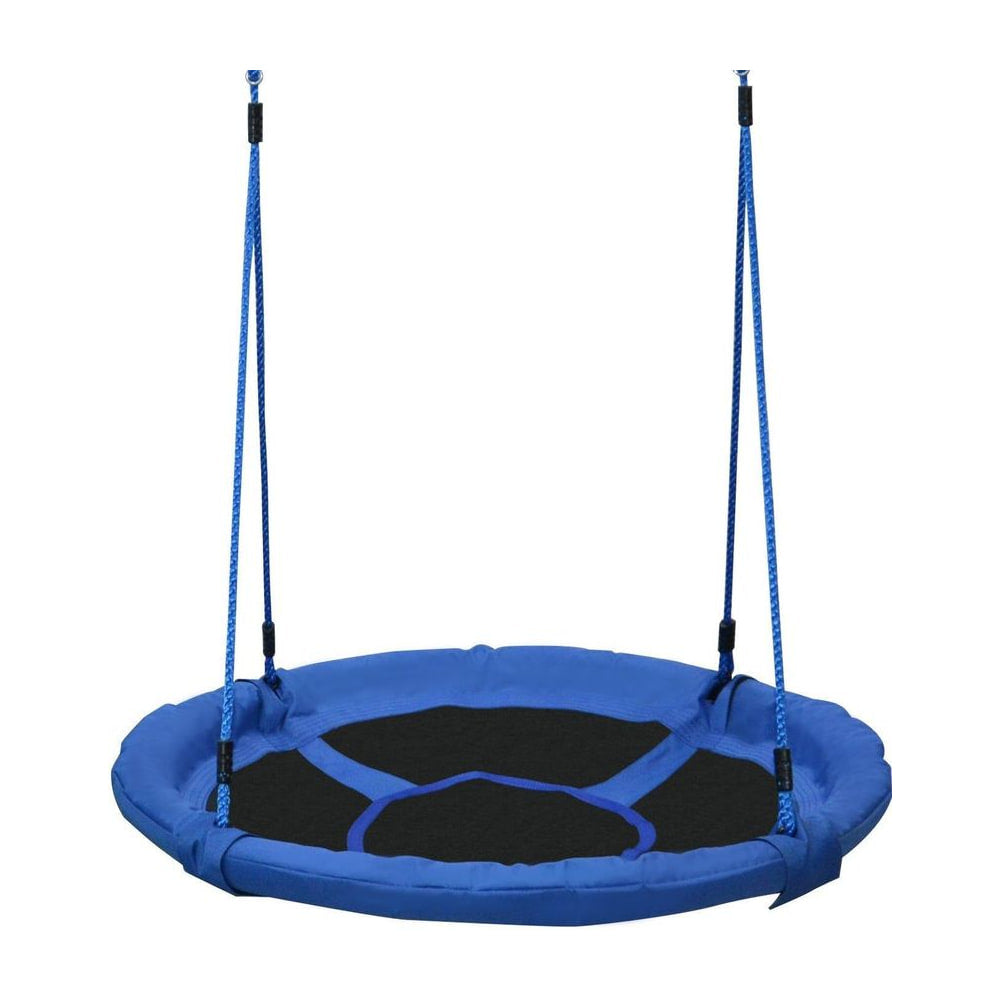 HOMCOM Kid Nest Swing Seat Saucer Tree in Blue