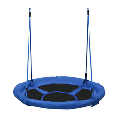 HOMCOM Kid Nest Swing Seat Saucer Tree in Blue