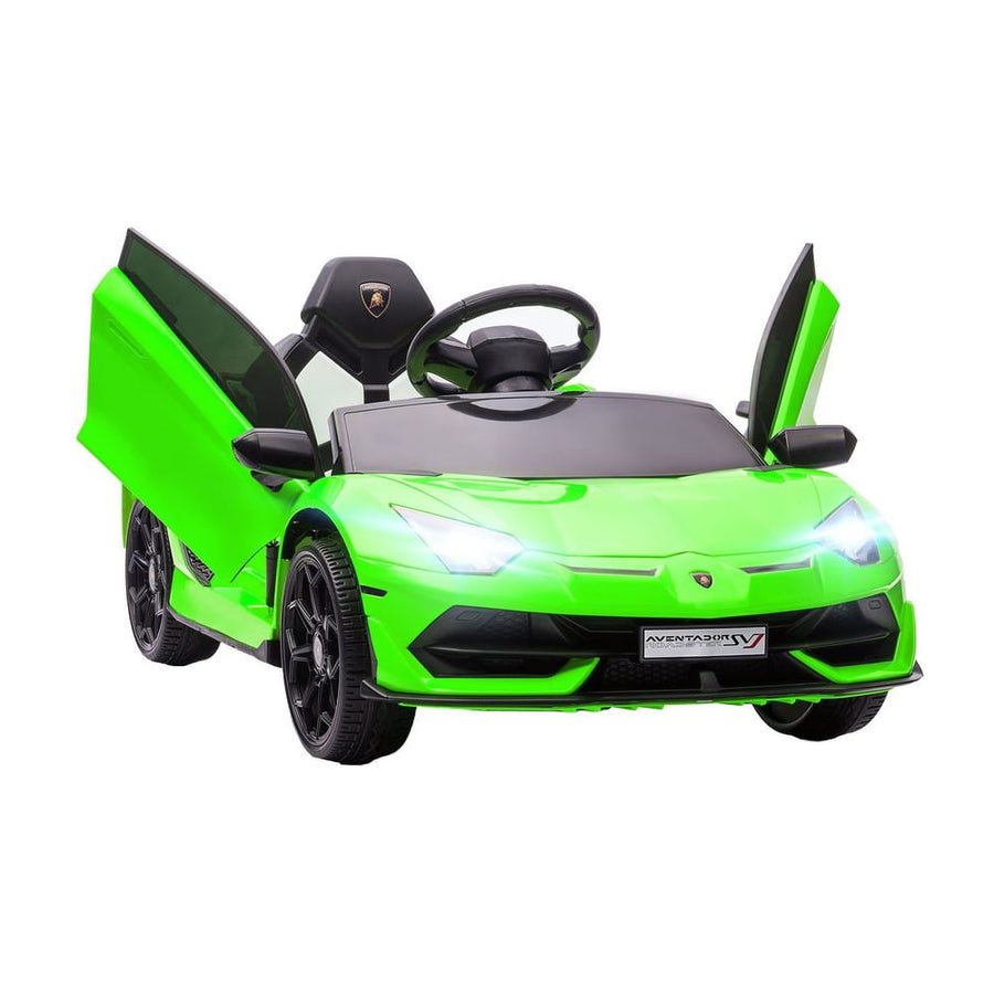 HOMCOM Lamborghini Licensed 12V Kids Electric Car in Green