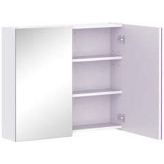 HOMCOM Mirror Cabinet in White