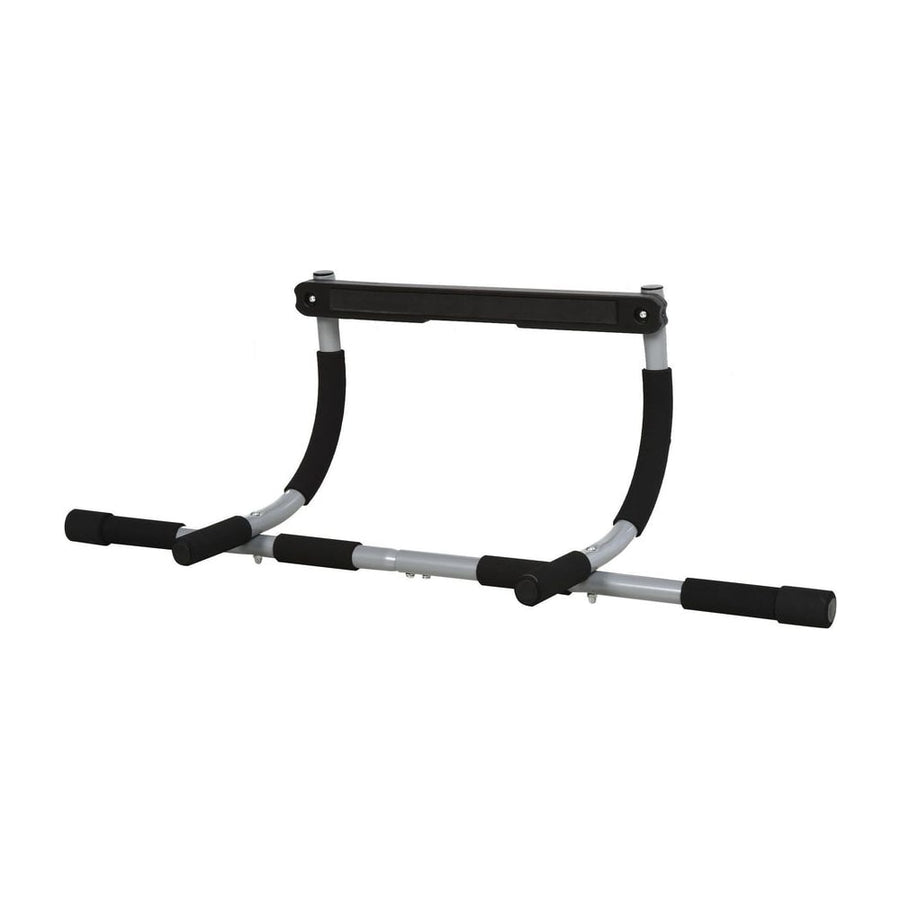 HOMCOM Pull-Up Bar for Doorway, Home Fitness Door Horizontal Push up Bar for Indoor Gym Upper Body Workout, Grey