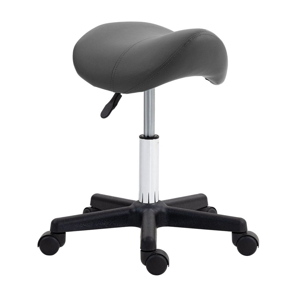 HOMCOM Saddle Stool in Grey