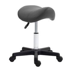 HOMCOM Saddle Stool in Grey