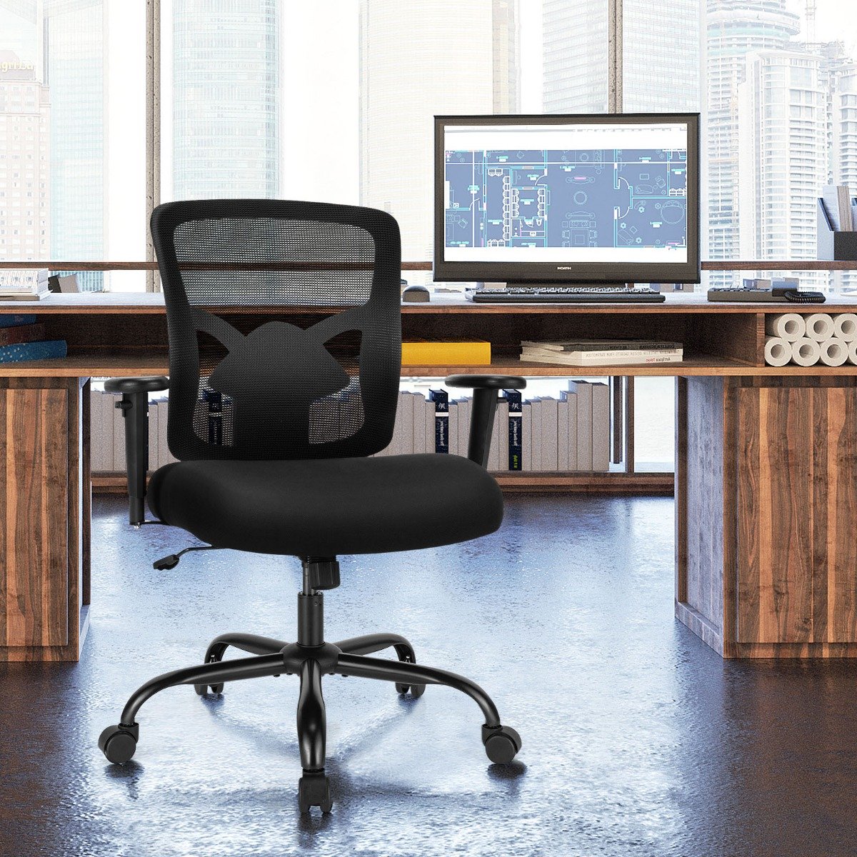 Ergonomic Executive Chair with Height Adjustable Computer Task Chair