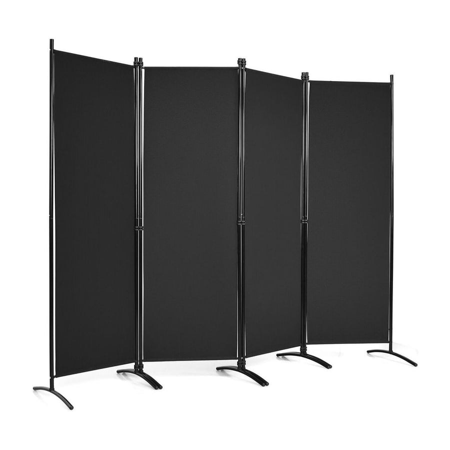4 Panel Wall Privacy Screen Protector for Home-Black