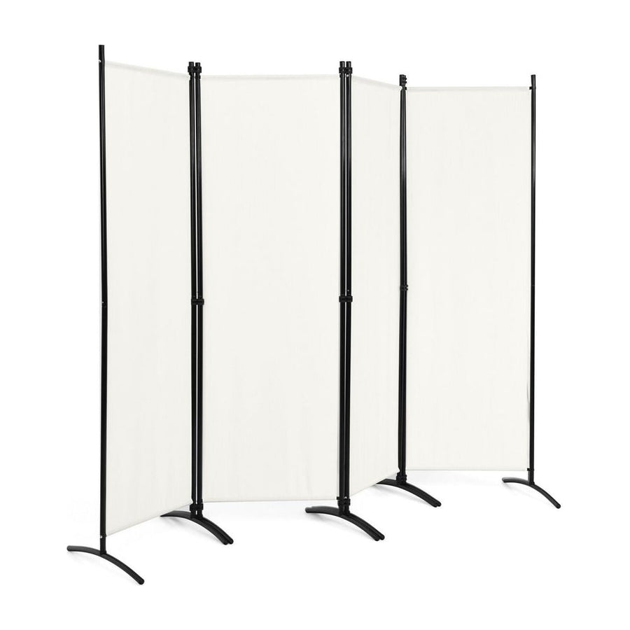 4 Panel Wall Privacy Screen Protector for Home-White