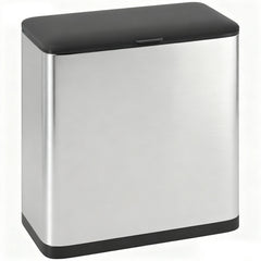 HOMCOM 8L Hanging Kitchen Bin, Rubbish bin with Lid and Removable Inner Bucket for Under Cabinet Door, Under Sink, Office