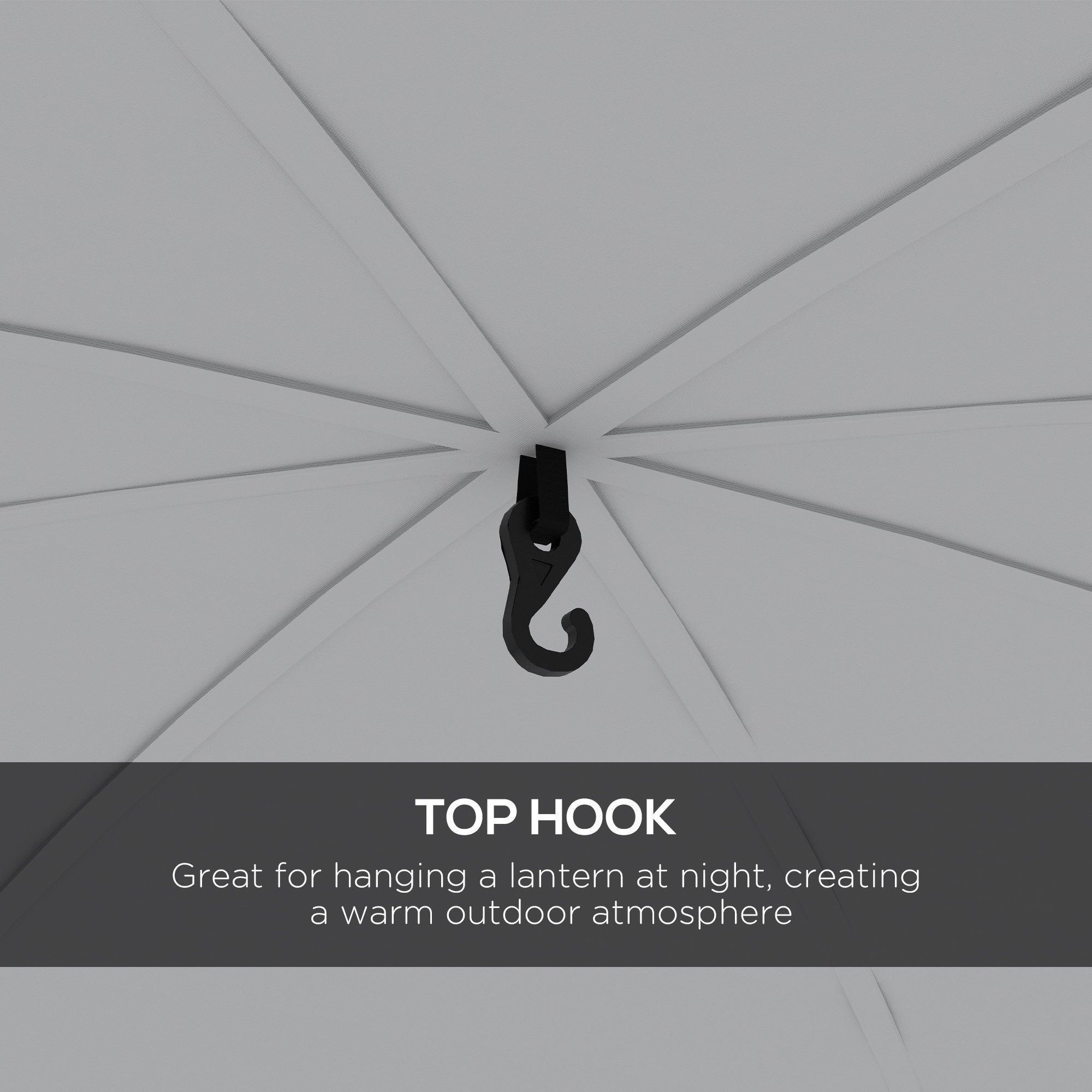 Outsunny 3.5 x 3.5M Camping Gazebo, Outdoor Event Shelter Dome Tent Garden Sun Shelter Patio Spire Arc Pavilion Camp Sun Shade Tent for 6-8 Person, Green