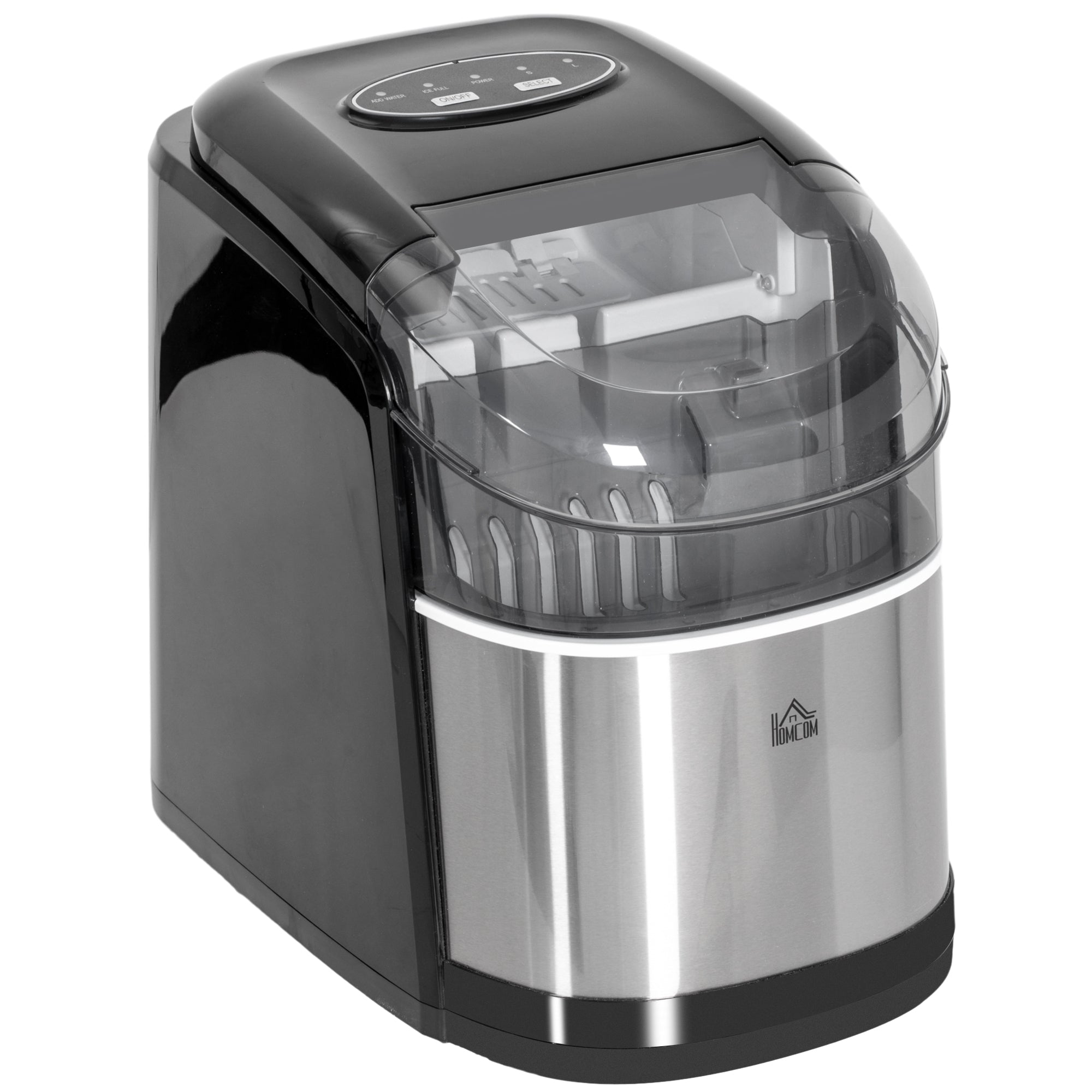 HOMCOM 12kg Countertop Ice Machine, with Scoop