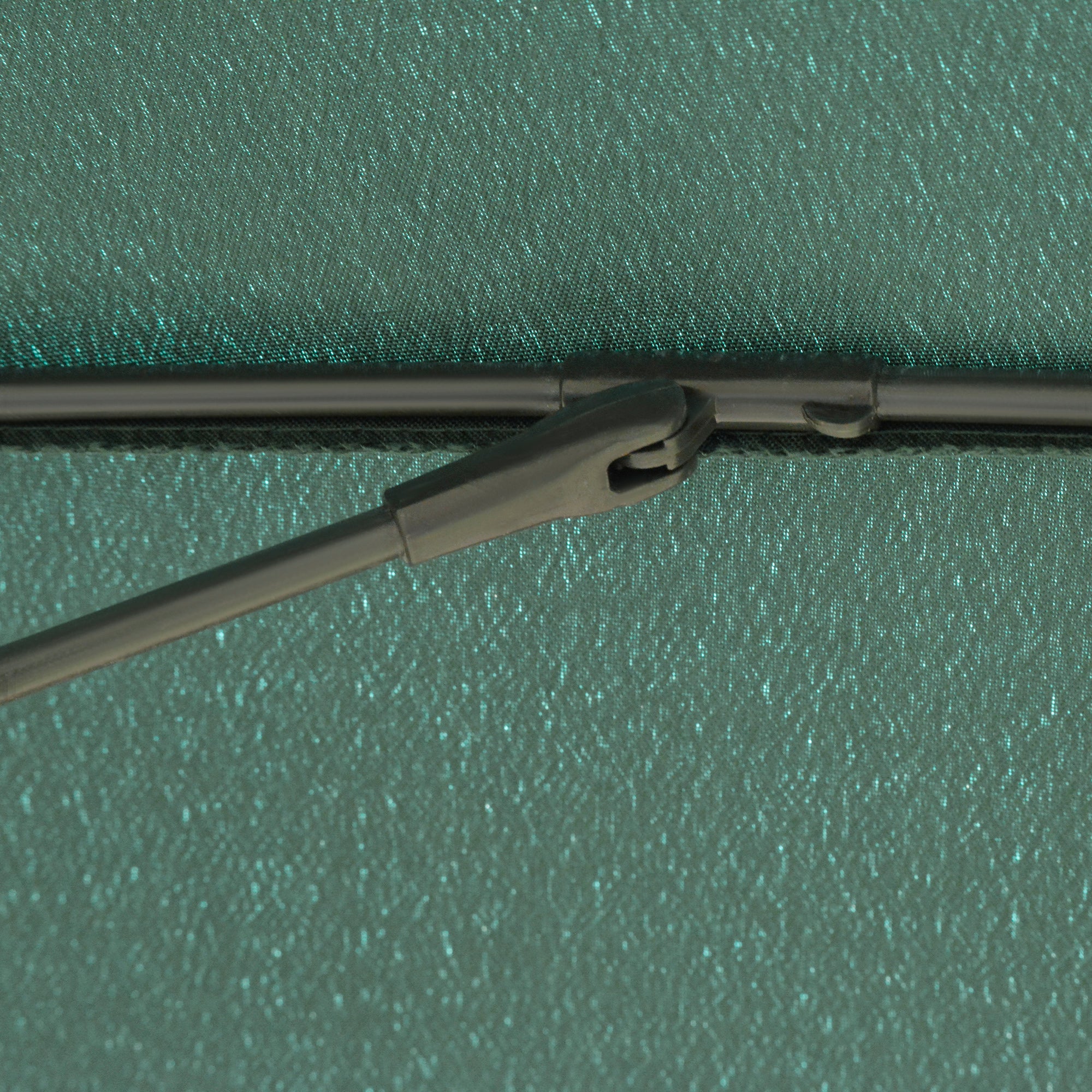 Outsunny 2.5m Shanghai Garden Parasol Umbrella with Crank & Tilt, Adjustable Outdoor Sun Shade, Green