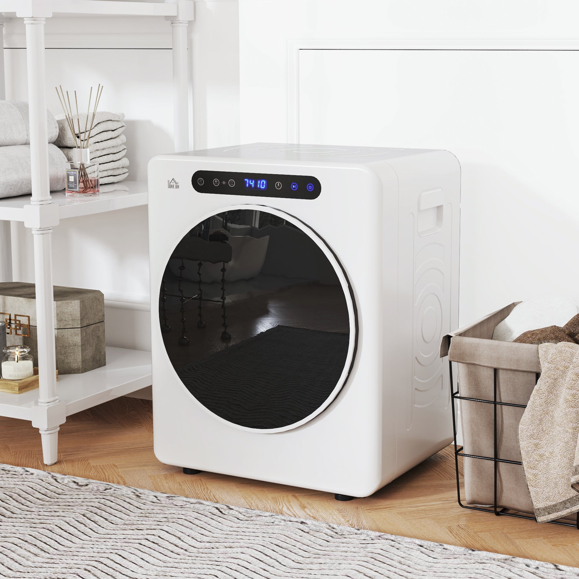 HOMCOM 4kg Compact 40-60â  Tumble Dryer - White
