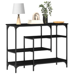vidaXL Console Table Black oak 100 x 35 x 75 cm 3