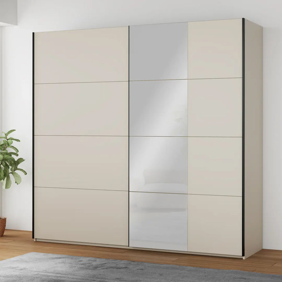 Ingalill Sliding Door Wardrobe 220cm in Sand