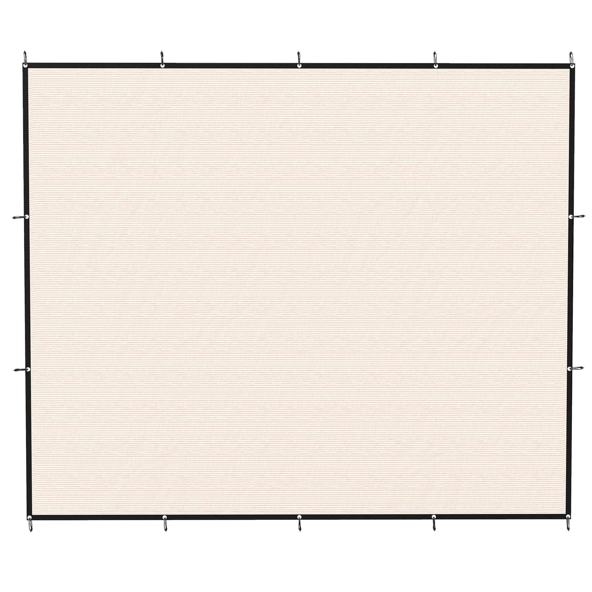 Outsunny Sun Shade Sail UV Protection Canopy with Stainless Steel Eyelets for Patio Garden 3 x 3.6 m Beige