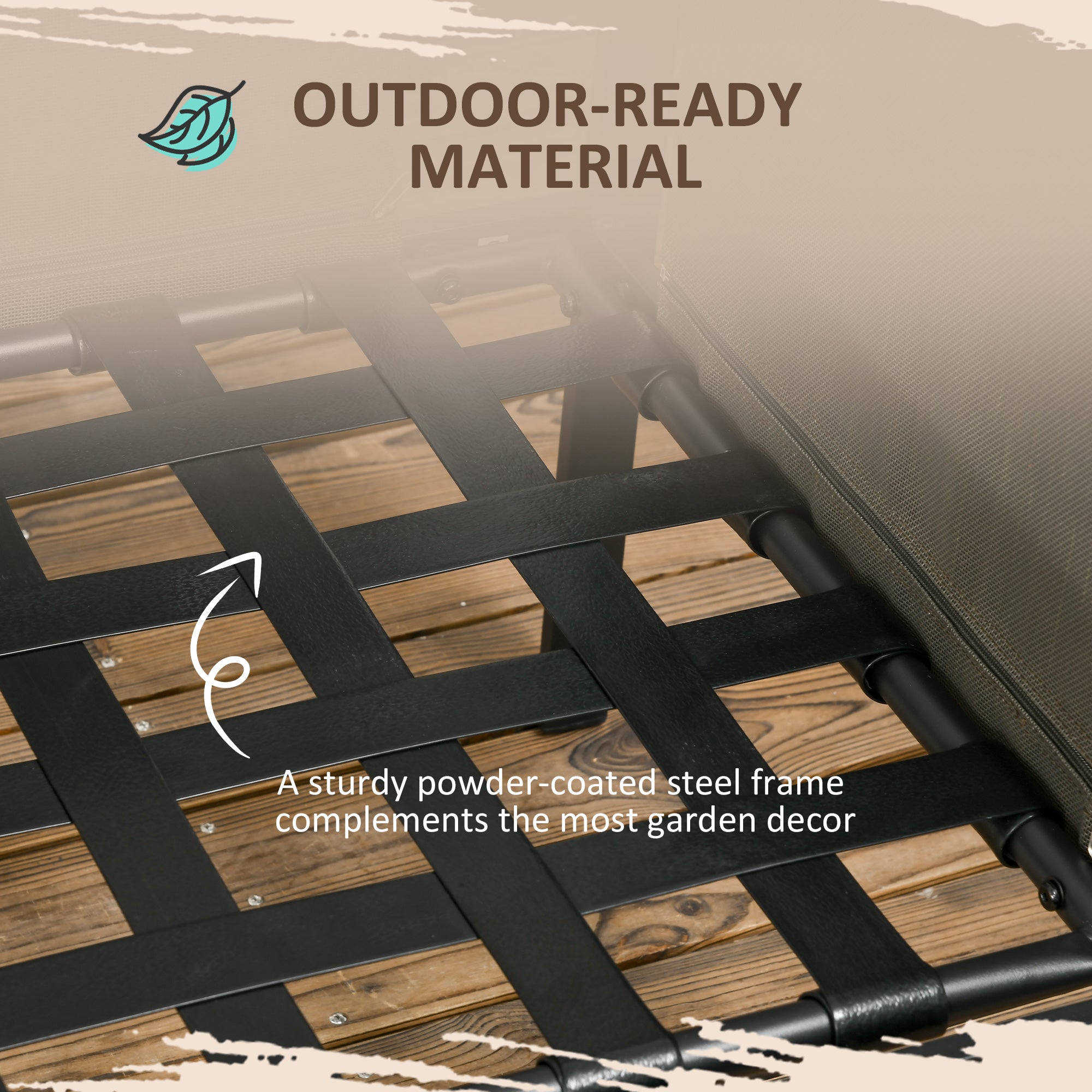 Outsunny 4 Piece Metal Garden Furniture Set with Tempered Glass Coffee Table, Texteline Pocket, Outdoor Set Loveseat Single Armchairs with Padded Cushions, Light Grey