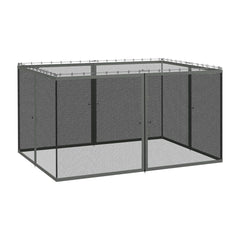 Outsunny 352 x 207cm Universal Replacement Mesh Sidewall Netting for Patio Gazebos and Canopy Tents, (Sidewall Only) Dark
