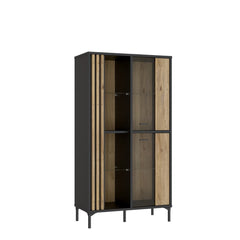 Joakimis Display Cabinet 87cm in Oak Mauvella