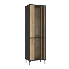 Joakimis Tall Display Cabinet 59cm in Oak Mauvella
