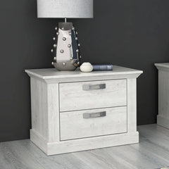 Kashmir Bedside Table 67cm [Set Of Two] in White