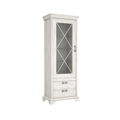 Kashmir Tall Display Cabinet 78cm in White
