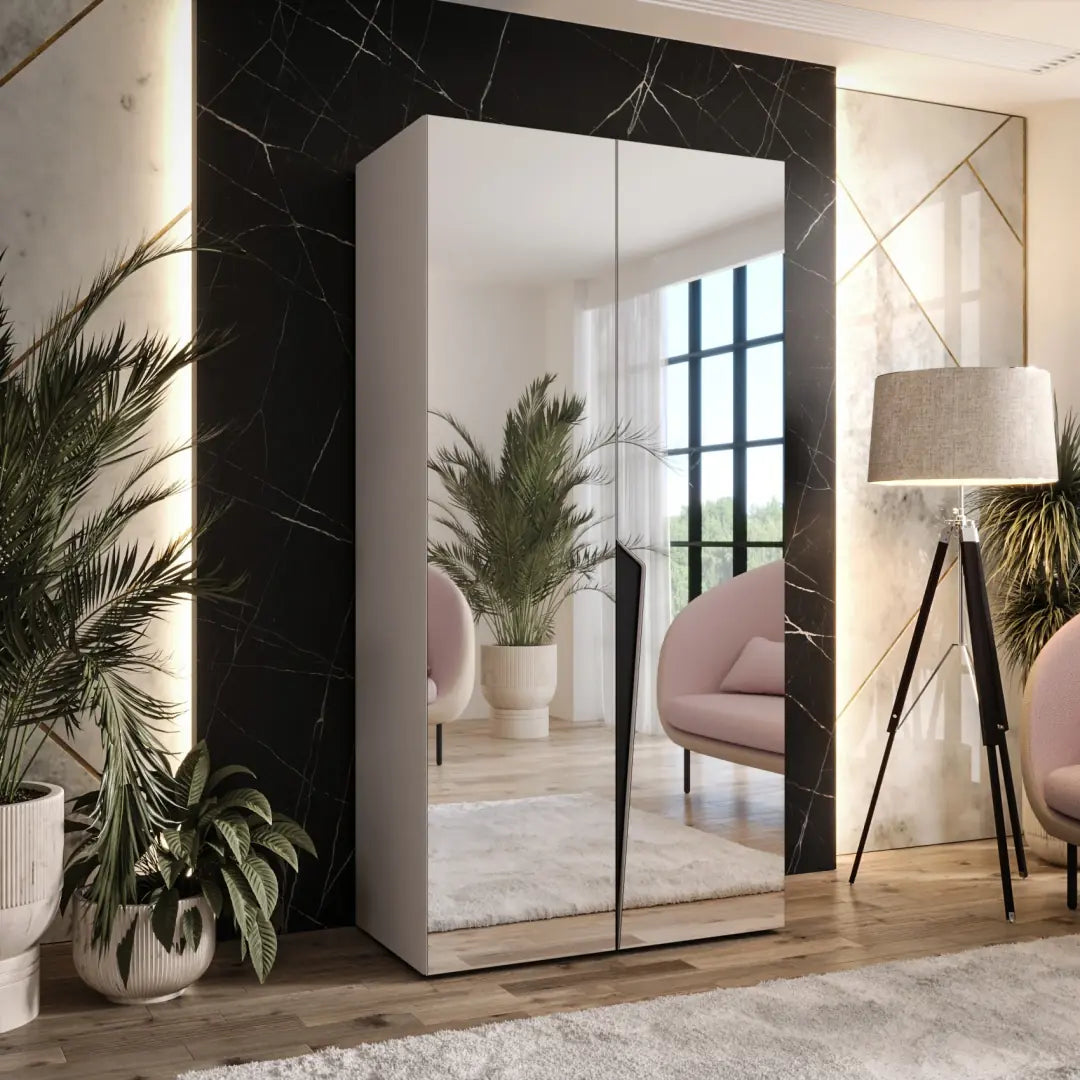 Piano III Hinged Door Wardrobe 100cm