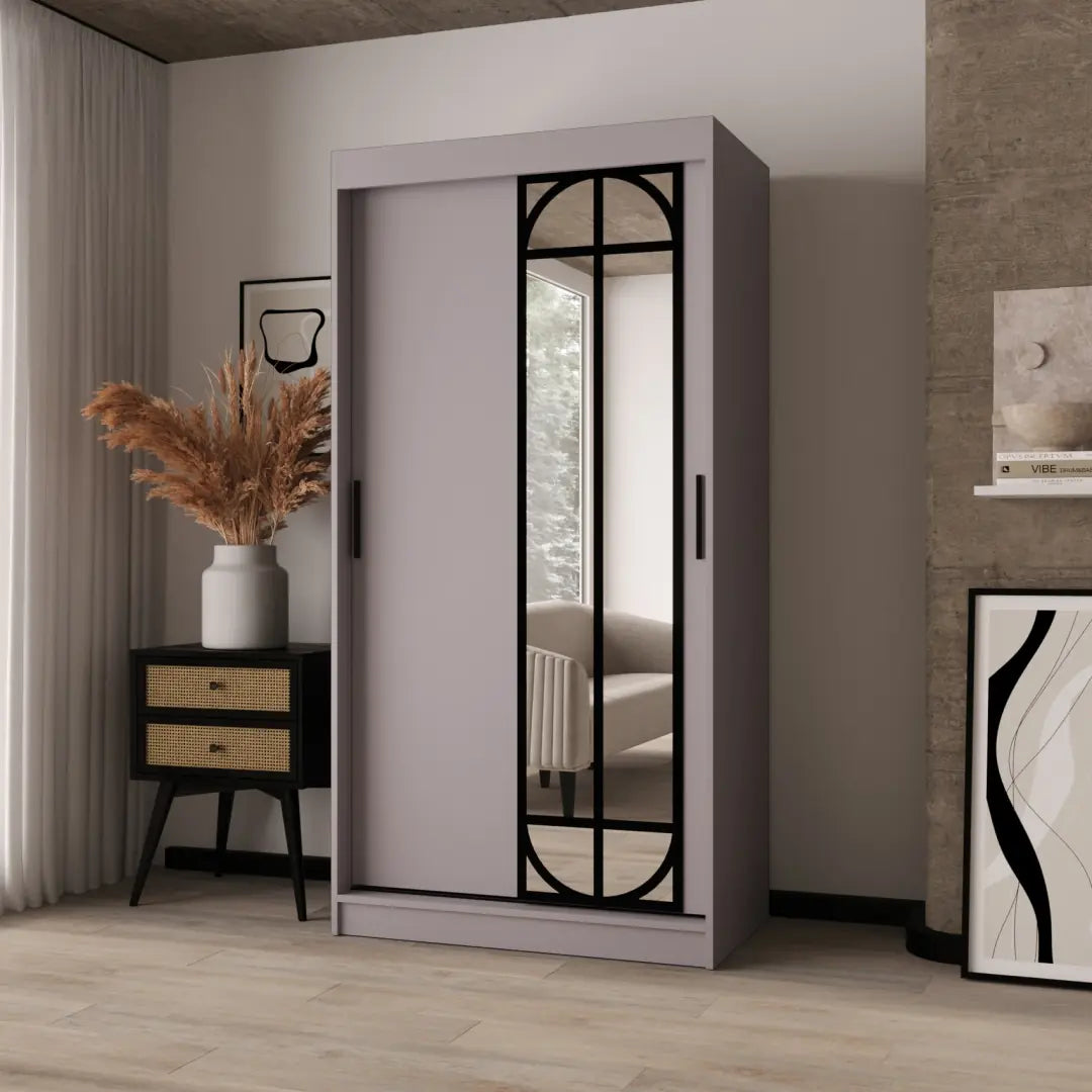 Lugo Sliding Door Wardrobe 100cm
