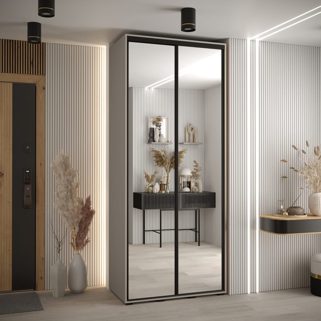 Dakota II Sliding Door Wardrobe 110cm