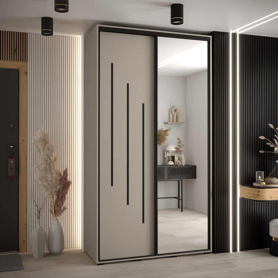 Dakota IX Sliding Door Wardrobe 130cm