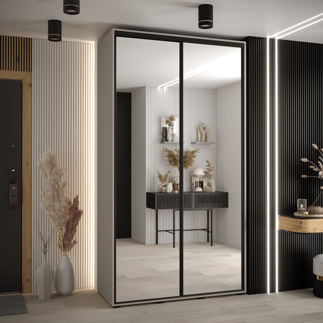Dakota II Sliding Door Wardrobe 130cm