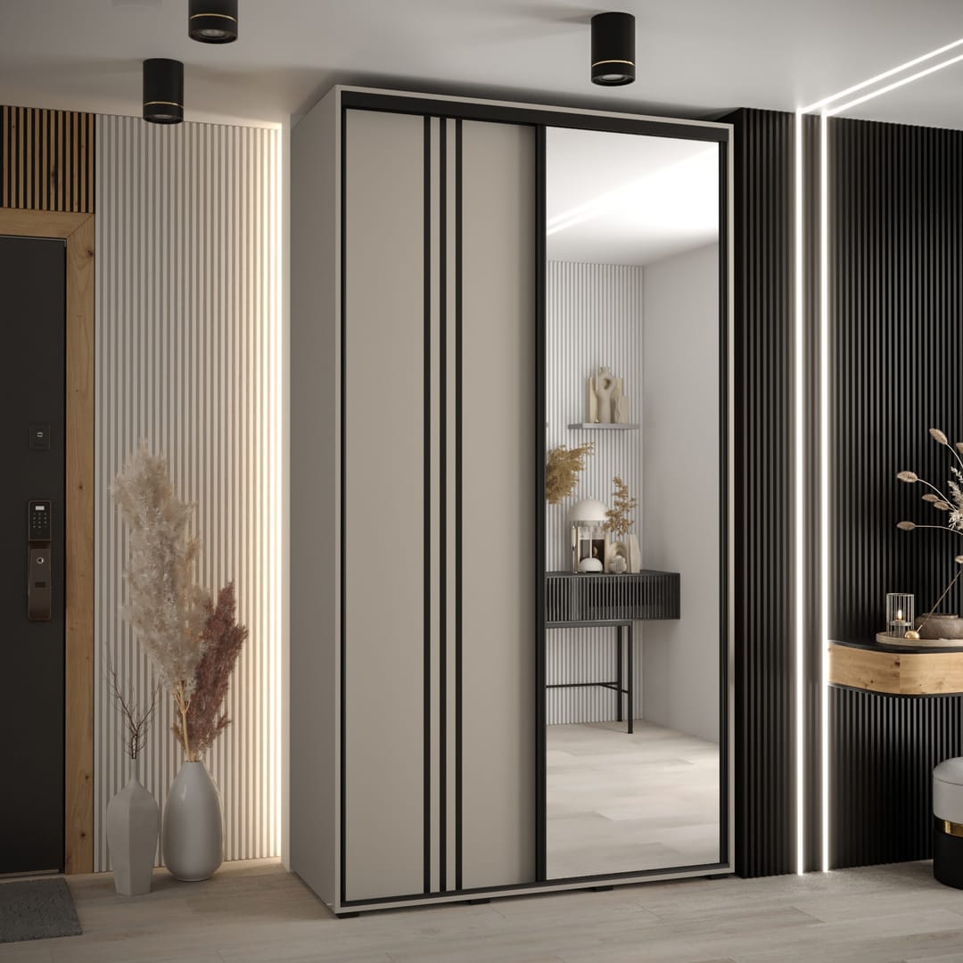Dakota VII Sliding Door Wardrobe 130cm