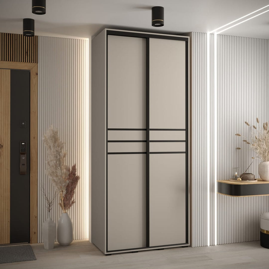 Dakota X Sliding Door Wardrobe 100cm