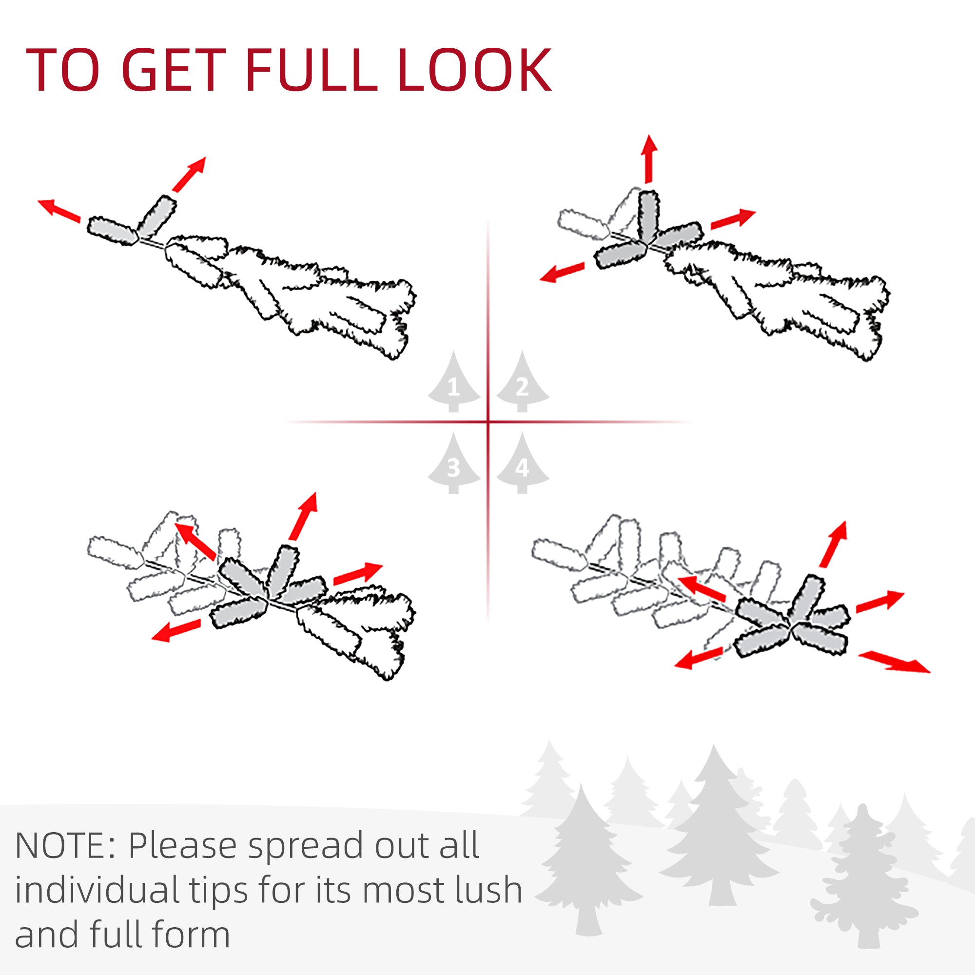 HOMCOM 60" Snowy Pine Cone and Berry Christmas Wreath, with LED Lights