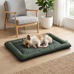 PawHut Waterproof Dog Bed, Foldable Pet Bed with Anti-Slip Bottom, Machine Washable for Small Puppies and Cats, 90 x 60 x 5 cm