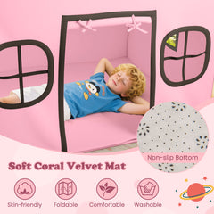 Kids Play Tent Large Playhouse Indoor Play Tent-Pink