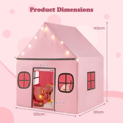 Kids Play Tent Large Playhouse Indoor Play Tent-Pink