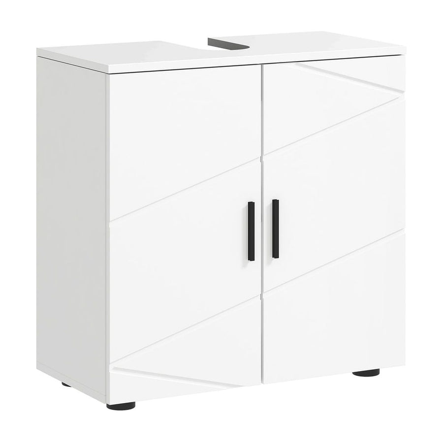 kleankin Under Sink Cabinet with Shelf - White