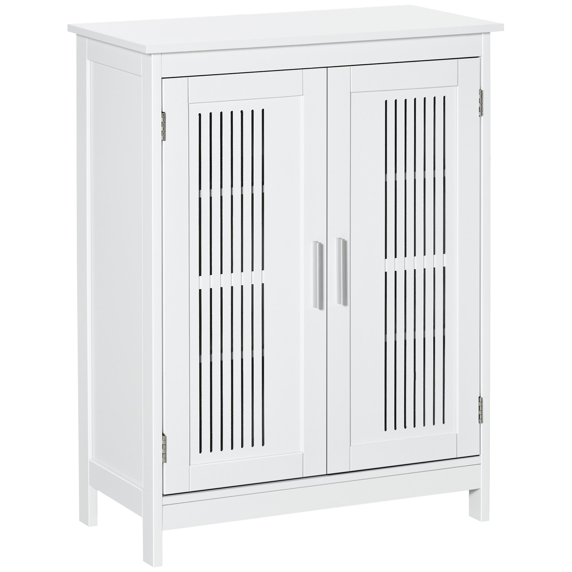 kleankin Modern Bathroom Floor Cabinet - White