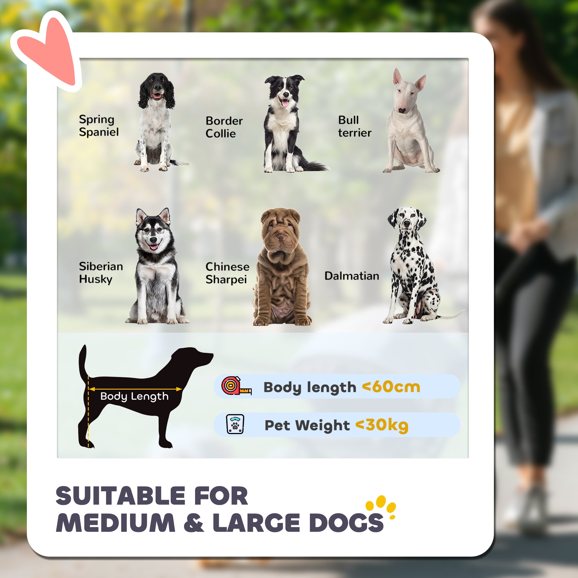 PawHut Foldable Pet Stroller, with Universal Wheels, Shock Absorber, for Medium and Large Dogs - Grey