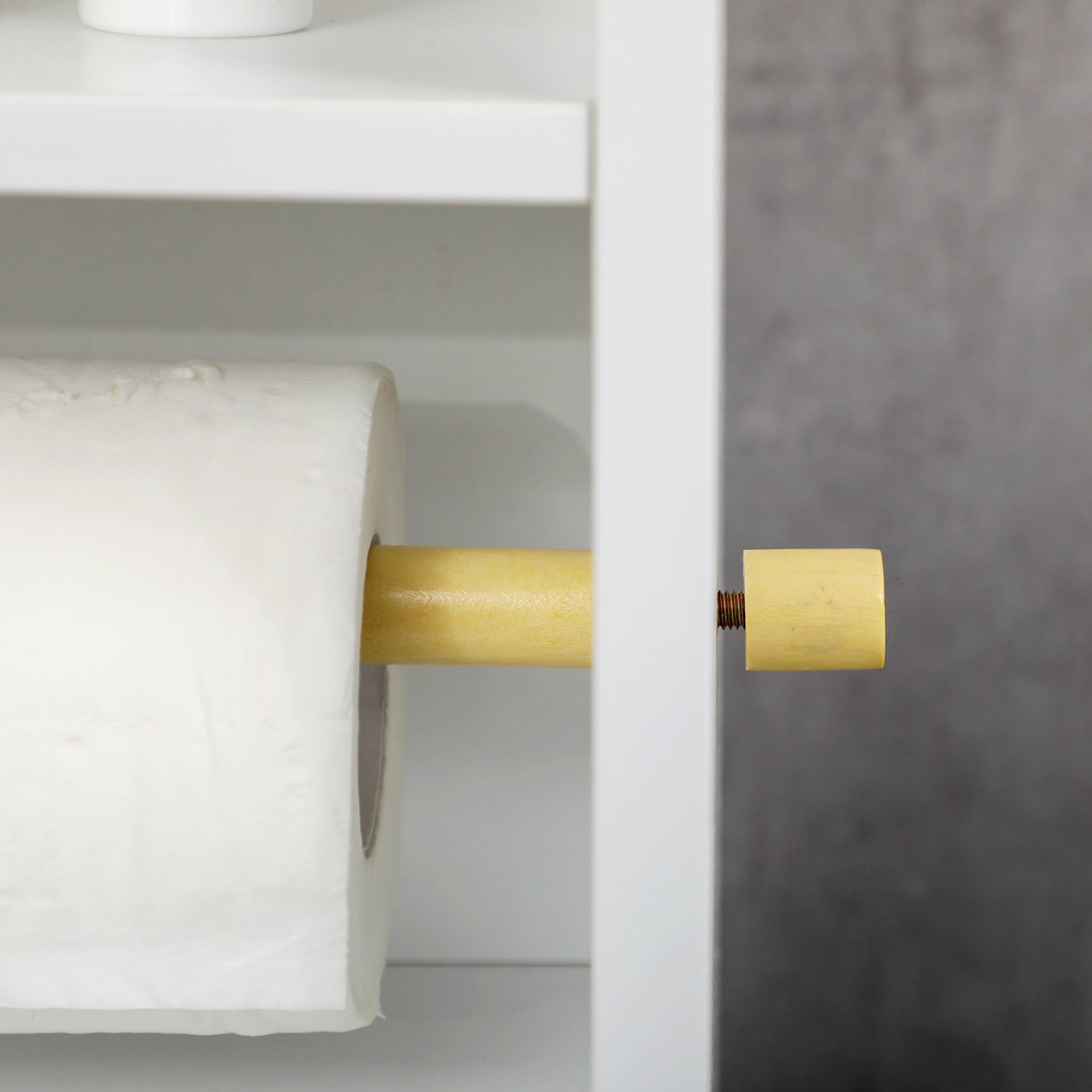 kleankin Multi-Storage Narrow Bathroom Cabinet - White