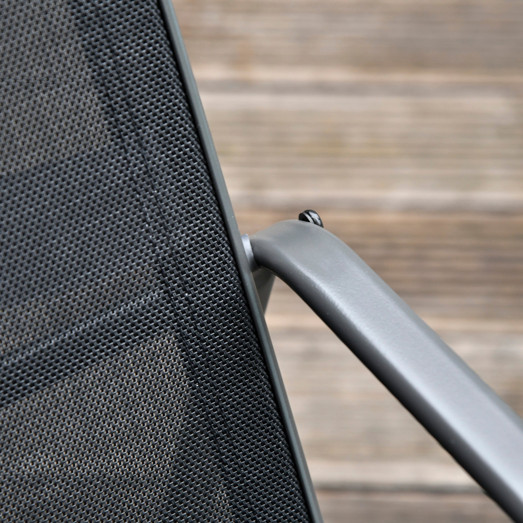 Outsunny Four-Piece Minimalistic Garden Sofa Set - Black