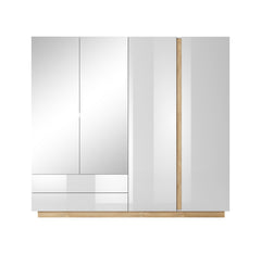 Wardrobe ARCO 220 White / White Gloss