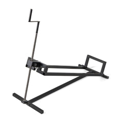 Lawn Mower Lift Jack black frame with crank handle and adjustable support